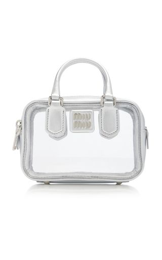 Miu Miu + Metallic Leather PVC Mini Bag