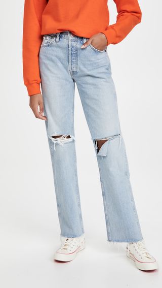 RE/DONE + '90s High Rise Rigid Loose Jeans
