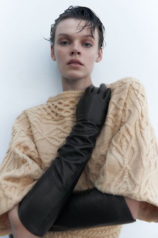 Zara + Leather Gloves