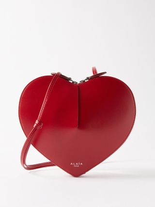 Alaïa + Le Cœur Leather Cross-Body Bag