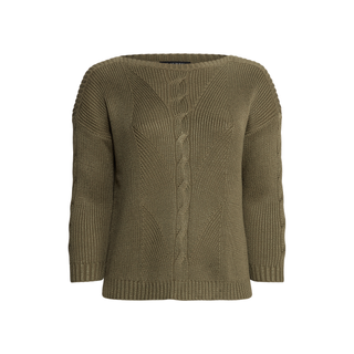 Lauren Ralph Lauren + Cable-Knit Cotton-Blend Sweater