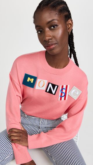 Monse + Ransom Letters Pullover Sweater