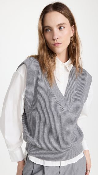 English Factory + Throw on Solid Sweater Vest
