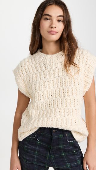 English Factory + Chunky Knit Sweater Vest
