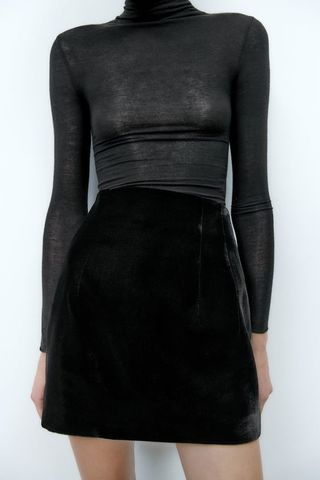 Zara + Velvet Mini Skirt