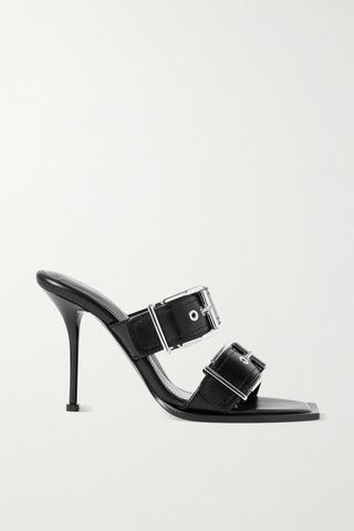 Alexander Mcqueen + Buckled Leather Mules