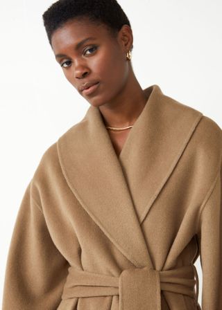 & Other Stories + Oversized Shawl Collar Coat