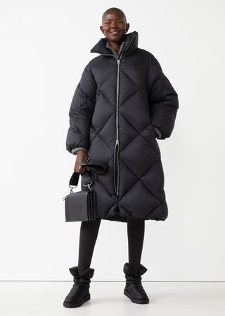 & Other Stories + Diamond Padded Puffer Coat