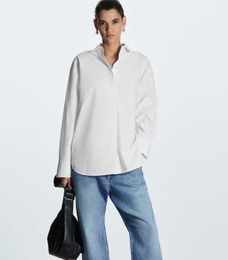 COS + Oversized Cotton-Poplin Shirt