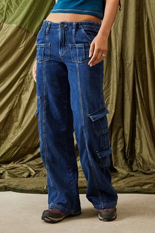 Urban Outfitters + Denim Y2k Cargo Rinse Jeans