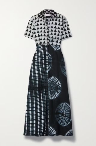 Studio 189 + Printed Cotton-Voile Maxi Shirt Dress