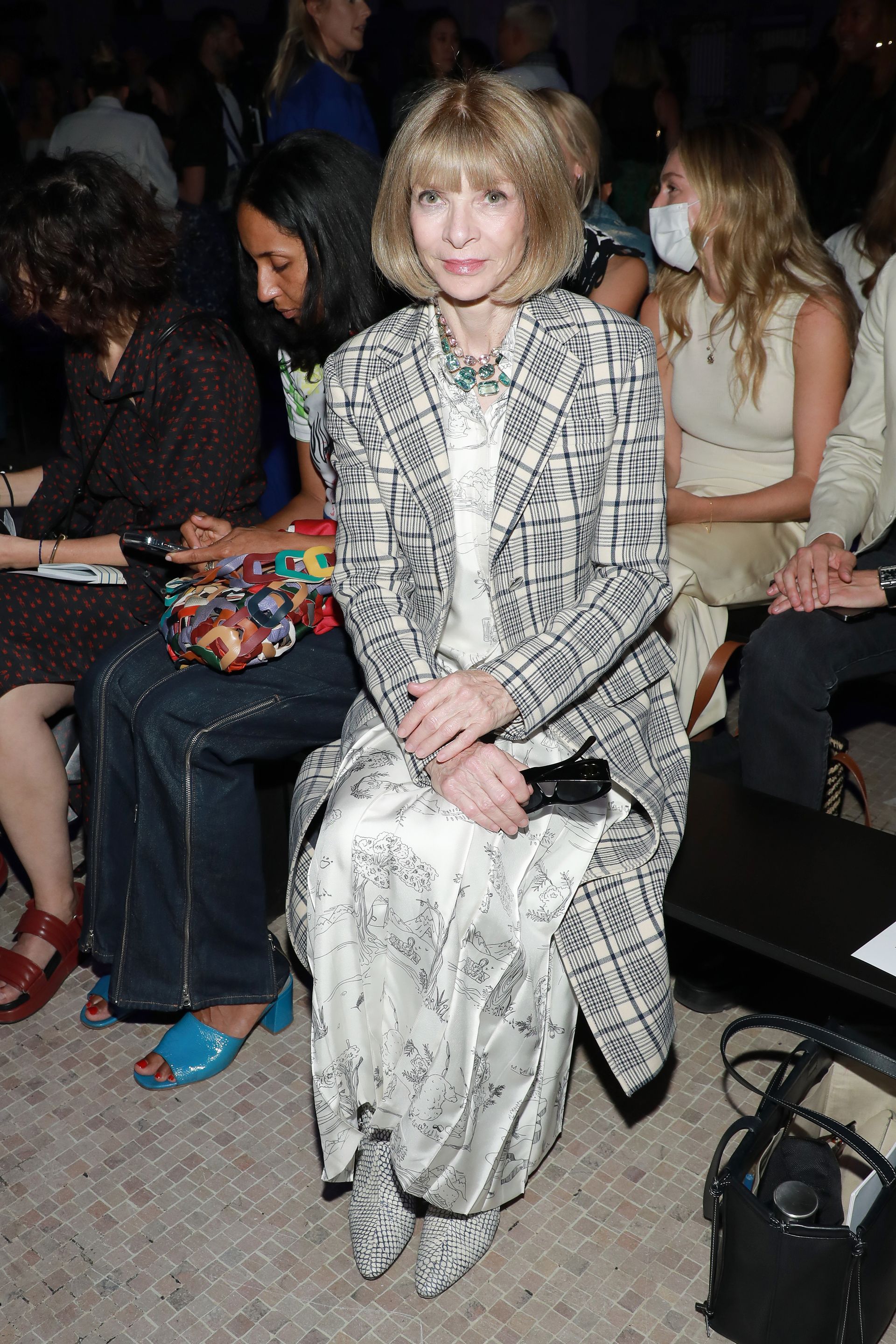 Anna Wintour Broke a Major Fashion Rule With Clashing Prints | Who What ...