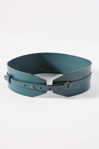 By Anthropologie + Leather Corset Belt