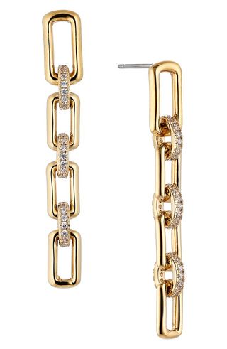 Nadri + Golden Hour Chain Link Linear Earrings