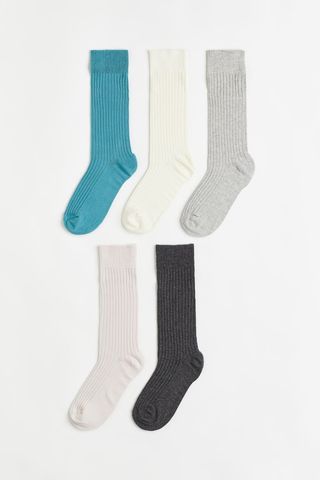 H&M + 5-Pack Calf-Length Socks