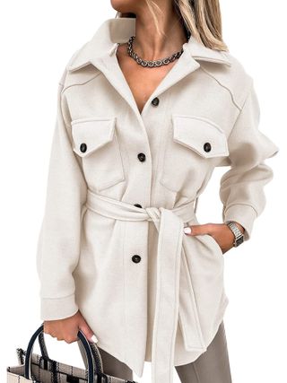 Zomihoyang + Mid Length Button Trench Pea Coat