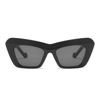 Vanlinker + Vintage Oversized Square Cat Eye Sunglasses