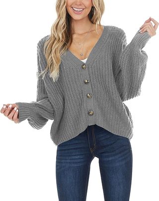 Lamissche + Loose Knitted Off The Shoulder Sweater