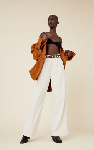 Made in Tomboy + Enea Pleated Rigid High-Rise Wide-Leg Jeans