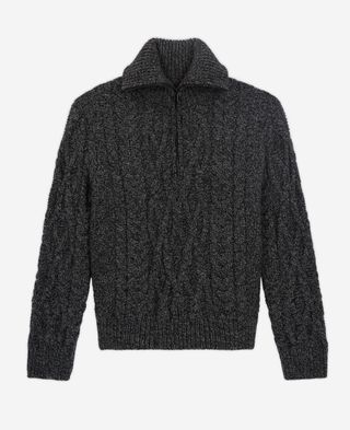 The Kooples + Gray Roll Neck Sweater