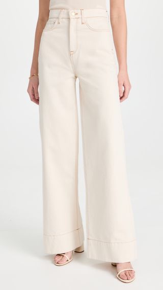 Triarchy + Ms. Onassis High Rise Wide Leg Jeans