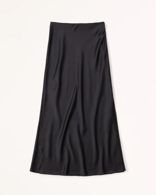Abercrombie & Fitch + Elevated Satin Maxi Skirt