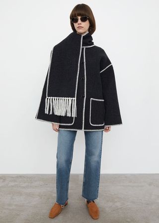Toteme + Embroidered Scarf Jacket