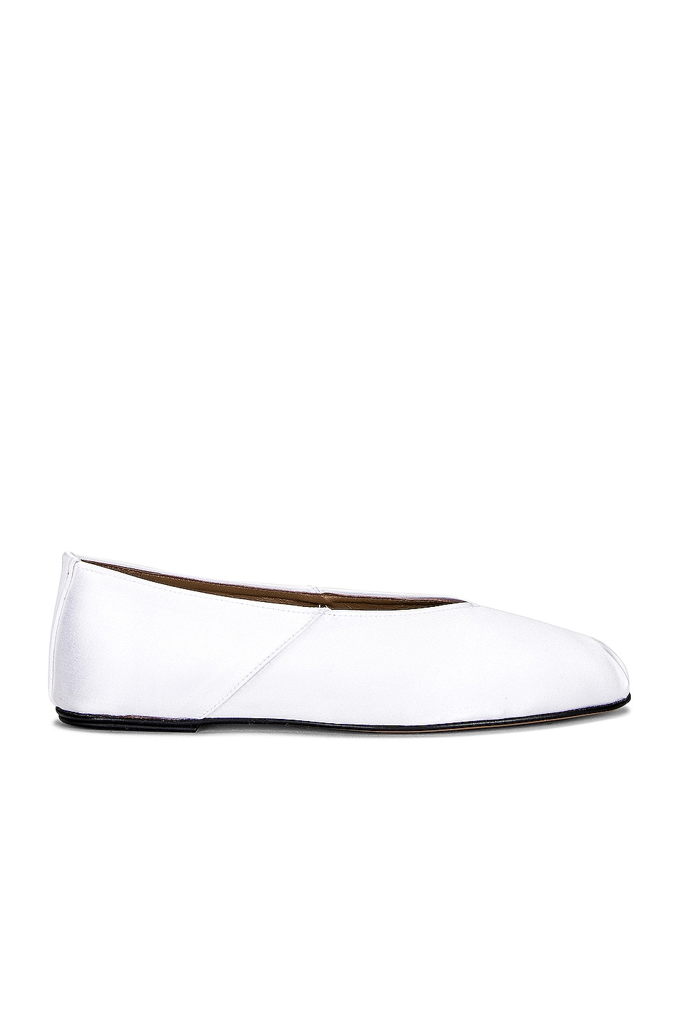 The Row + Satin Ballet Flats