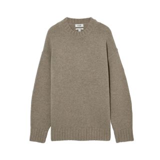 COS + Oversize Cashmere Crewneck Sweater
