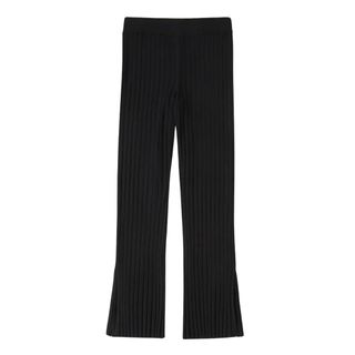 Abercrombie + Ribbed Flare Wide Leg Sweater Pants