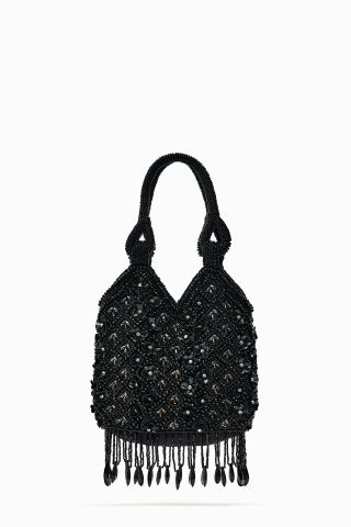 Zara + Crossbody Bag With Beading
