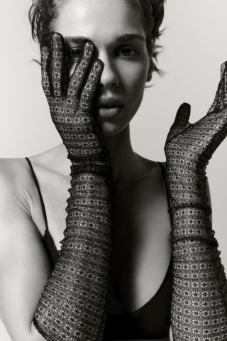 Zara + Long Lace Gloves