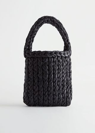 & Other Stories + Braided Leather Tote Bag