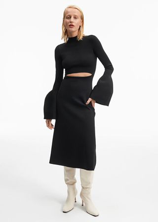 & Other Stories + Knitted Bell Cuffed Dress
