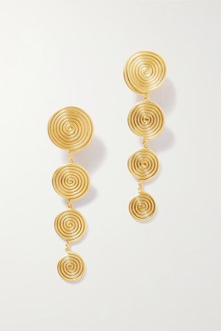 Cult Gaia + Zelma Gold-Tone Clip Earrings