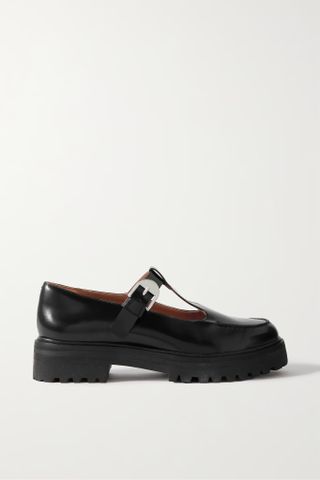 Reformation + Abalonia Leather Mary Jane Pumps