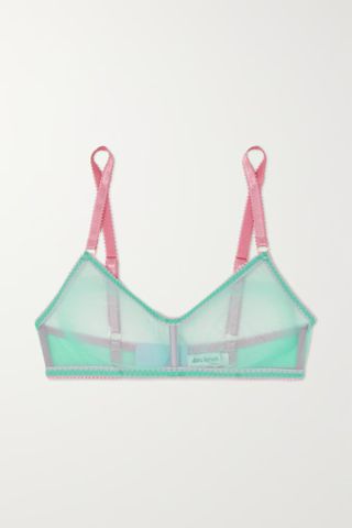 Dora Larsen + Linda Stretch Recycled-Tulle Soft-Cup Triangle Bra