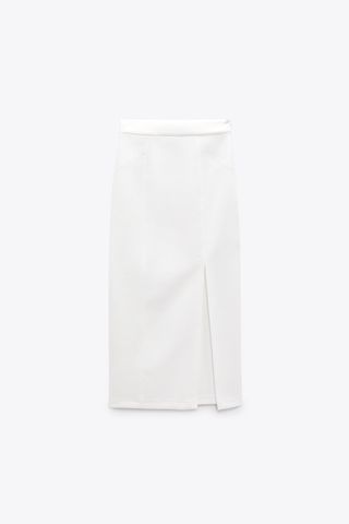 Zara + Pencil Skirt Slit