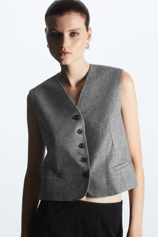 COS + Cropped Wool Waistcoat