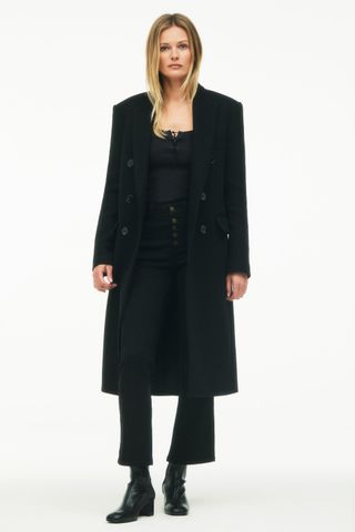 Zara + Wool Blend Oversized Coat Limited Edition