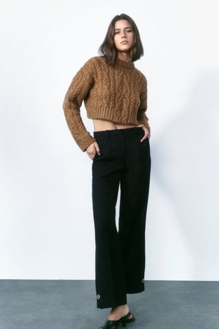 Zara + Cable Knit Sweater