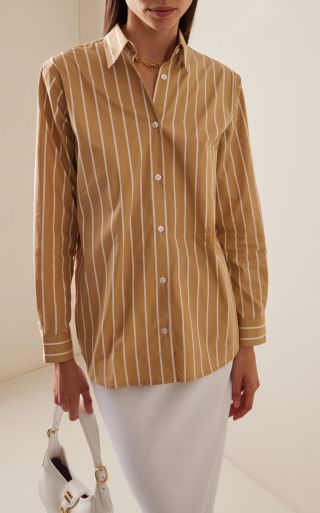 Yaitte + Buoy Striped Cotton Shirt