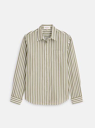 Alex Mill + Mill Shirt in Wide Striped Portuguese Poplin