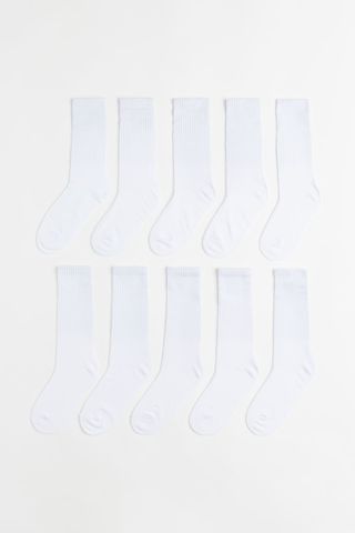 H&M + 10-Pack Ribbed Socks