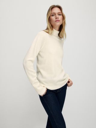 Massimo Dutti + Wool and Cashmere High Neck Sweater