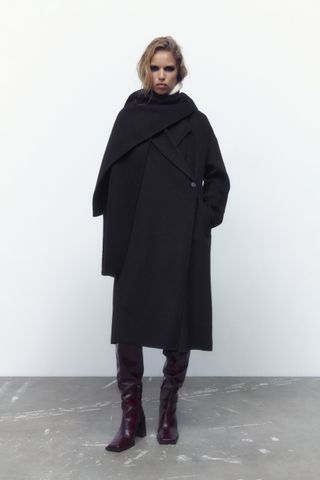 Zara + Scarf Coat