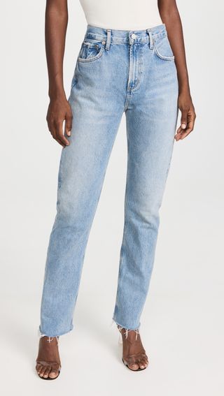 Agolde + Cherie High Rise Straight Jeans