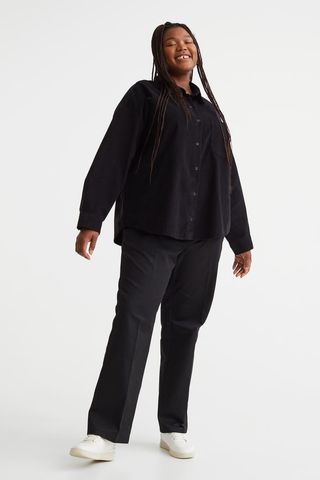 H&M + Oversized Corduroy Shirt
