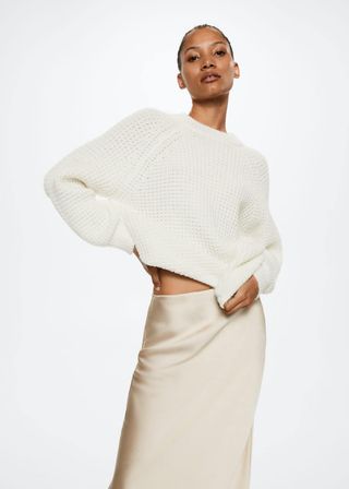 Mango + Reversable Knitted Sweater