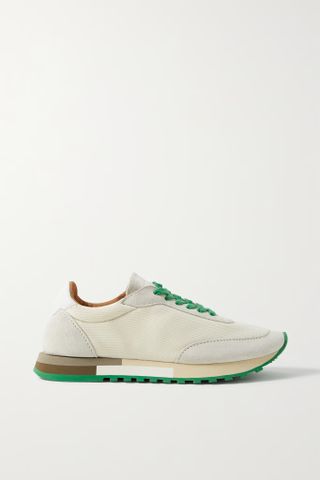 The Row + Owen Color-Block Mesh and Suede Sneakers